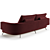 Luxury Visionnaire Rhapsody Sofa - 263cm 3D model small image 3