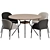  Modern Artifort Dining Set 3D model small image 1
