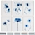 Watercolor Flower Picture Frame Set 3D model small image 1