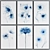 Watercolor Flower Picture Frame Set 3D model small image 5