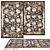 Luxury Wool Silk Carpet India 3D model small image 1