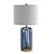 Elegant Blue Glass Table Lamp 3D model small image 1