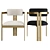 Eichholtz Donato Chairs Set 3D model small image 4
