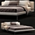 Luxury Desert Light King Bed 3D model small image 1