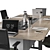 Modern Office Conference Table 3D model small image 3