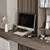 Sleek Home Office Desk Set 3D model small image 2