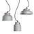Industrial Concrete Pendant Lamps - ZIEL 3D model small image 1