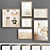 Modern Mixed Material Photo Frames 3D model small image 1