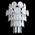 Modern Metal Chandelier Fixture 3D model small image 4