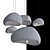 Ethereal Ceramic Pendant Lamp Set 3D model small image 7