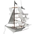 Ghost Ship 3D Model Kit 3D model small image 3