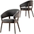 Modern Ray Dining Chair Online 3D model small image 2