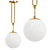 Milky Globe Pendant Light 3D model small image 1
