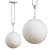 Milky Globe Pendant Light 3D model small image 2