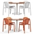 Decade Chair Dining Set Duo 3D model small image 6
