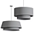 Stylish Double Lamp Suspension Set 3D model small image 4