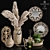 Elegant 3-Piece Home Decor Set 3D model small image 1