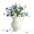 Daisy and Cornflower Bouquet 3D model small image 1