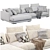  Contemporary Bristol Sofa Design 3D model small image 5