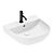 Galassia Washbasin Set with Mixers 3D model small image 4