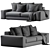 Hudson 2013 Sofa Model 3D 3D model small image 6