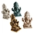 Elegant Ganesha Sitting Sculpture 3D model small image 2