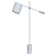 Sleek Burns Task Floor Lamp 3D model small image 2