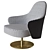 Reflex Ludwig Swivel Armchair 3D 3D model small image 1