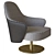 Reflex Ludwig Swivel Armchair 3D 3D model small image 3