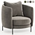 Tweed Fauteuil by E. Gallina 3D model small image 2