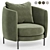 Tweed Fauteuil by E. Gallina 3D model small image 4