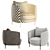 Tweed Fauteuil by E. Gallina 3D model small image 5