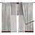 Refined Design Curtain Panel 3D model small image 1