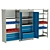 Metal Shelving Unit 3D model small image 1