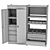 Metal Shelving Unit 3D model small image 4