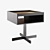 Elegant Minotti bedside table 3D model small image 1