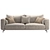 Modern NR23 Three Seater Sofa 3D model small image 2