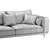 Modern NR23 Three Seater Sofa 3D model small image 5