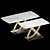 Designer Marble Table Lalume 3D model small image 2