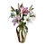 Elegant Pink & White Lilies Bouquet 3D model small image 2