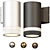 Modern Outdoor Wall Light Fixture 3D model small image 1