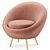 Modern Performance Velvet Accent Chair 3D model small image 4