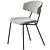 Sophia Modern Padded Chair Ensemble 3D model small image 3