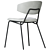 Sophia Modern Padded Chair Ensemble 3D model small image 4