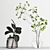 Botanical Glass Vase Collection 3D model small image 2