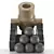 Bronze Medieval 2-Pound Mortar 3D model small image 1