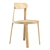 Brulla Stackable Wooden Chair 3D model small image 1