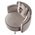 Modern Bi-Color Armchair by Visionnaire 3D model small image 4