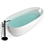 Abber AB9211 Freestanding Acrylic Bathtub 3D model small image 3