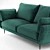 Emerald Happy Sofa Bed 3D model small image 3